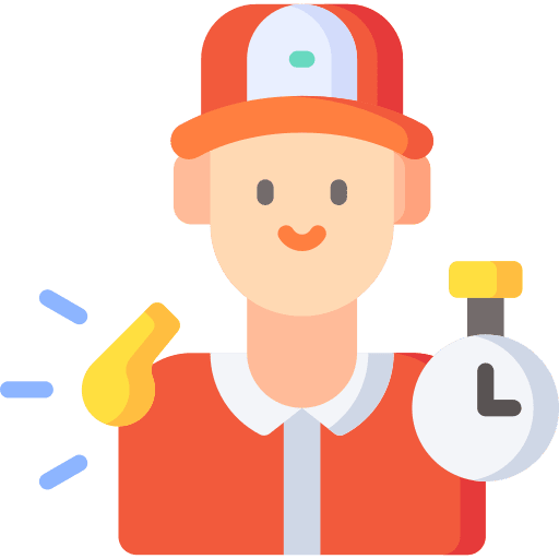 Coach professions and jobs man coach icon