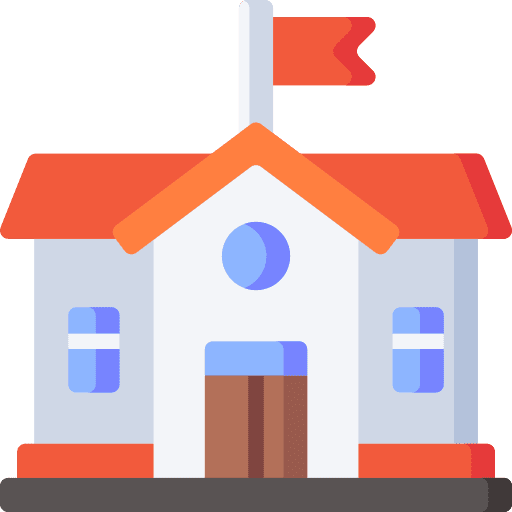 School classroom universities student housing icon