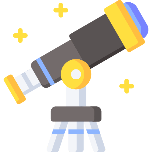 Telescope look telescope education icon
