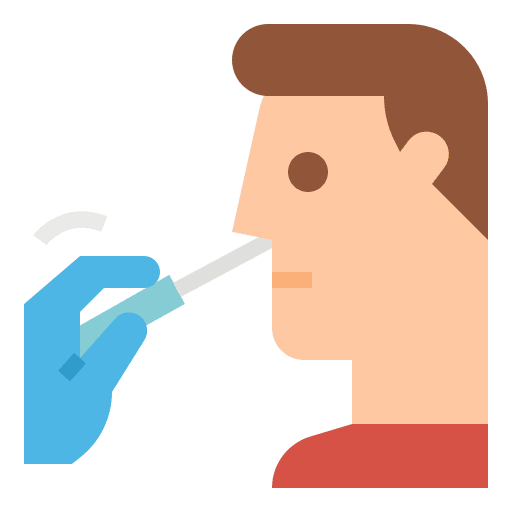 Testing virus covid 19 safety icon Testing virus covid 19 safety icon