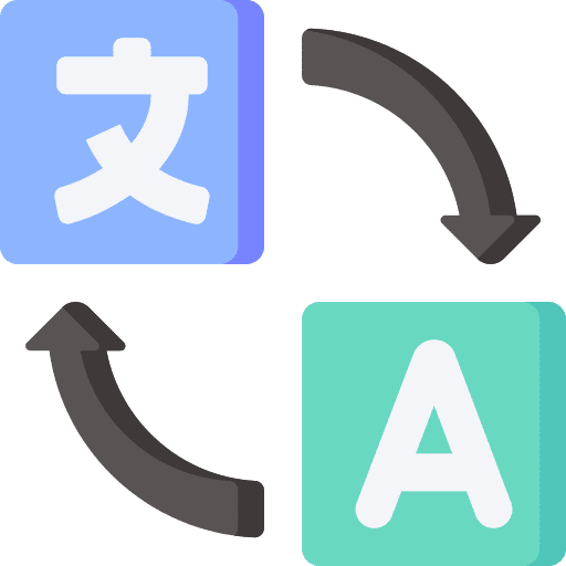 Translate communication social languages icon Translate communication social languages icon