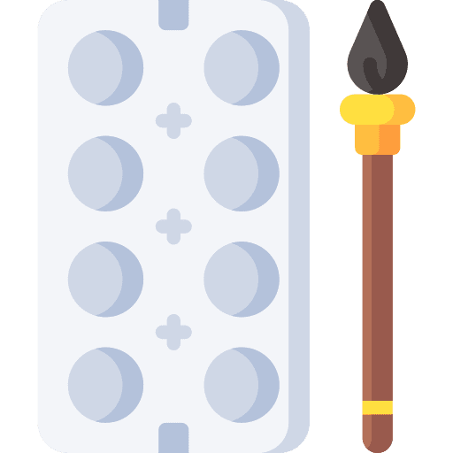 Art art brush watercolor icon Art art brush watercolor icon