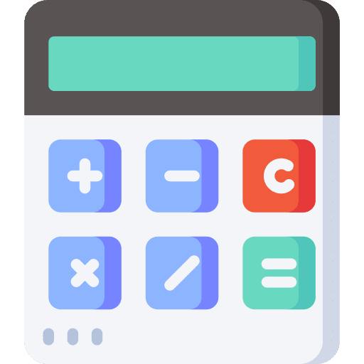 Calculator education maths calculating icon Calculator education maths calculating icon
