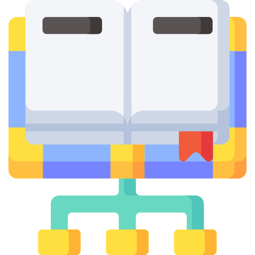 Hierarchy manual teaching diagram icon Hierarchy manual teaching diagram icon