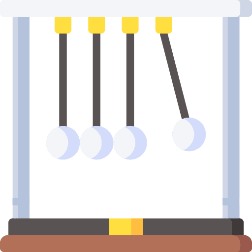 Newtons cradle education energy momentum icon Newtons cradle education energy momentum icon