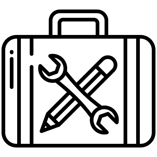 Kit improvement kit tools box icon