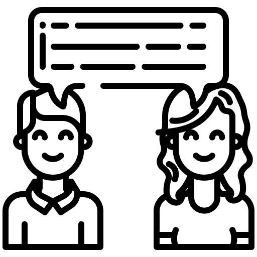 Feedback woman rating influencer icon Feedback woman rating influencer icon