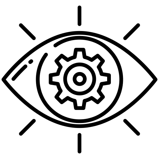 Vision tools and utensils settings gear icon Vision tools and utensils settings gear icon