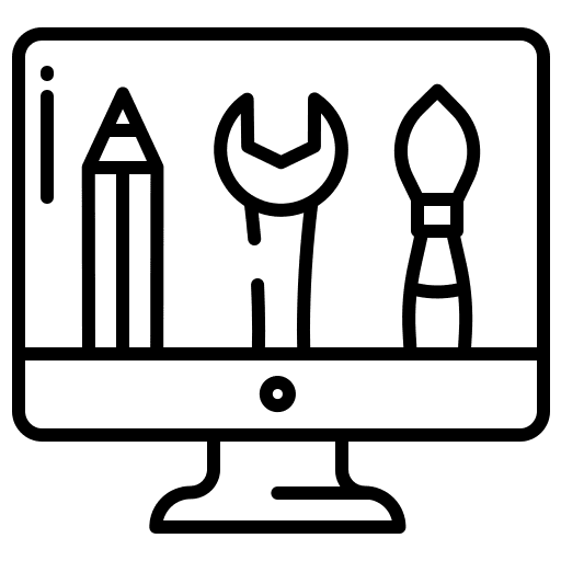 Web design screen edit tools website design icon Web design screen edit tools website design icon