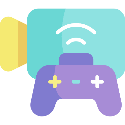 Streaming screen online gaming electronics icon Streaming screen online gaming electronics icon