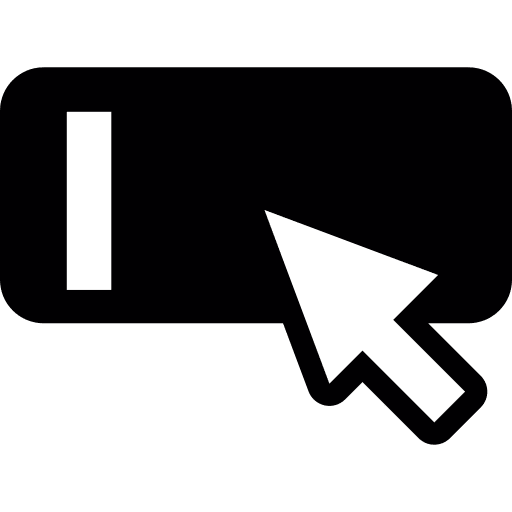 Text box pointer write communications icon