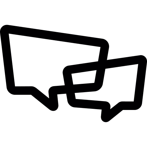 Message conversation speech bubble chat icon