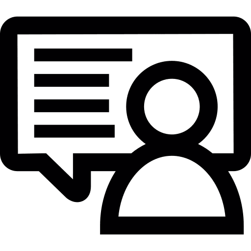 Message speech balloon user chatting icon