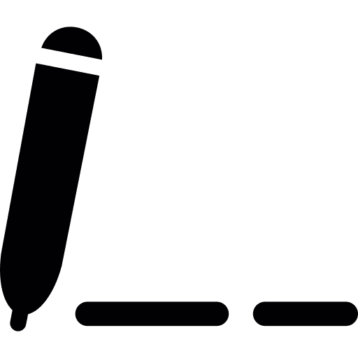 Rubber drawing rubber pen icon