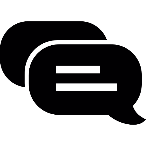 Social talk text dialogue icon