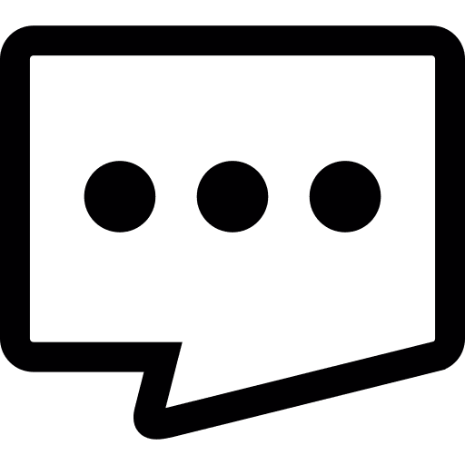 Communication message text chat icon