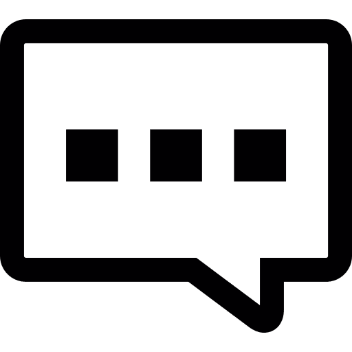 Message chat message speech balloon icon