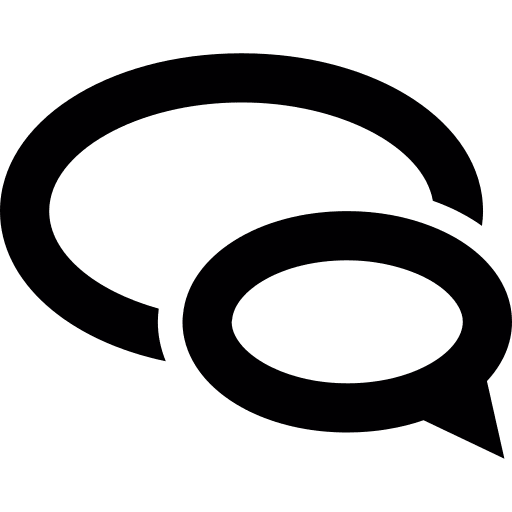 Message chat speech bubbles communications icon