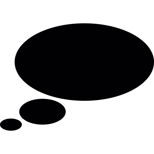 Thought bubble thought bubble bubbles communications icon