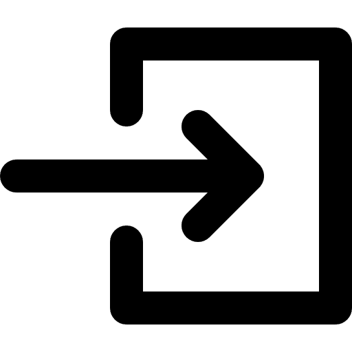 Login interface arrow enter icon