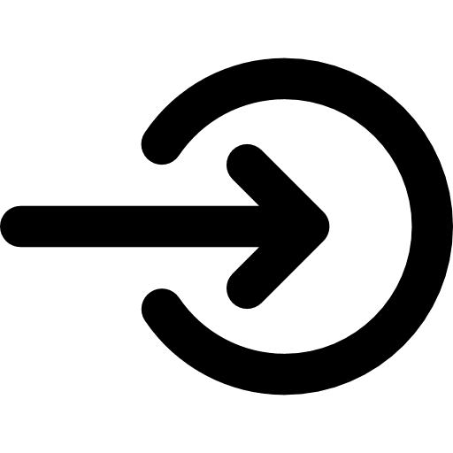 Login right enter button icon