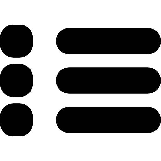 Menu multimedia bars control icon
