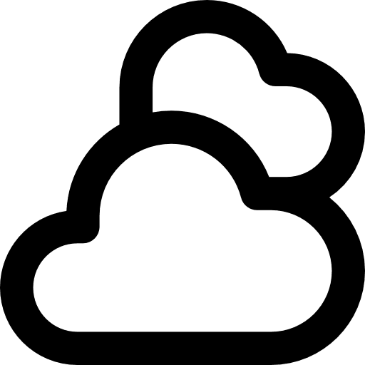 Cloudy atmospheric cloudy cloud icon