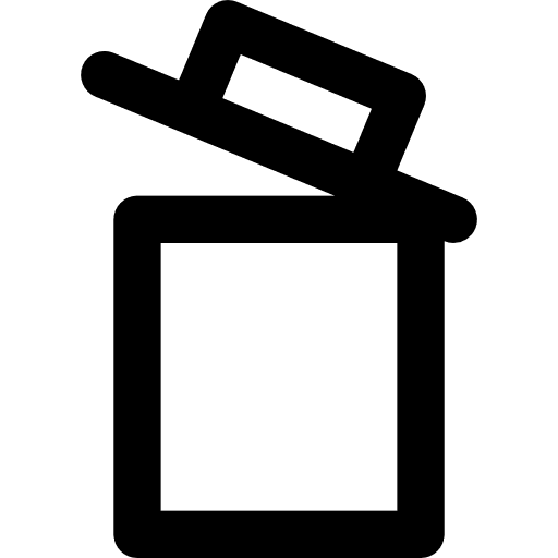 Delete delete can trash icon