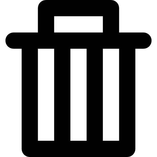 Garbage tools and utensils recycle trash icon