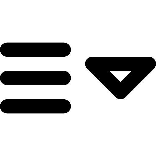 Menu interface bars button icon