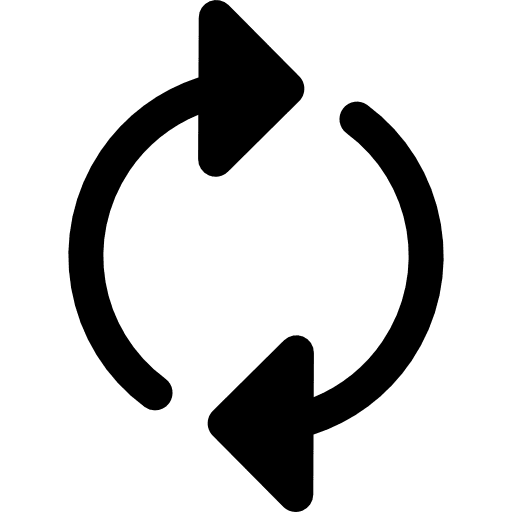 Refresh arrows orientation reload icon