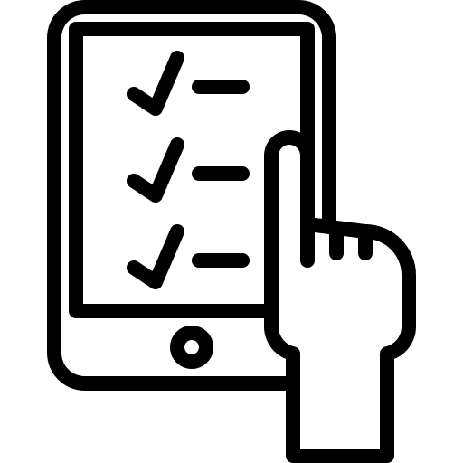 Checklist commerce and shopping check mark interface icon