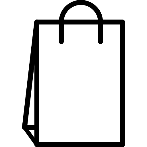 Paper bag shopping bag shop paper bag icon