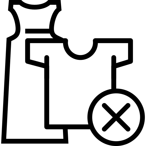 Clothes buy dress remove icon