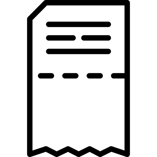 Invoice commerce and shopping invoice commerce icon