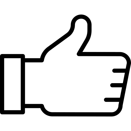 Thumbs up hands and gestures acknowledge like icon