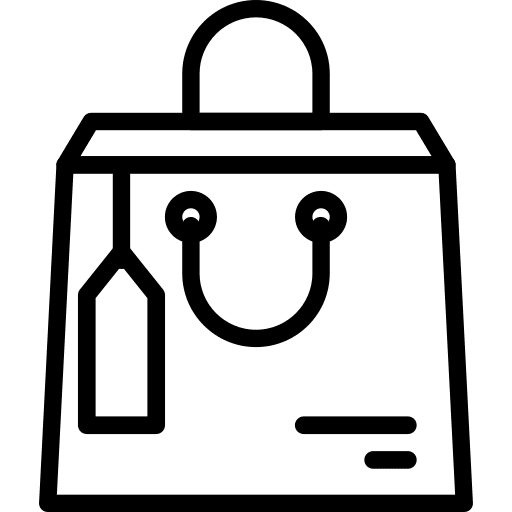 Bag shopper supermarket commerce and shopping icon