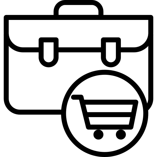 Briefcase suitcase briefcase bag icon