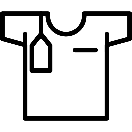 Tshirt clothing label tag icon