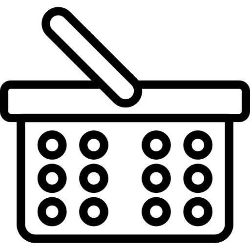 Basket commerce and shopping commerce supermarket icon