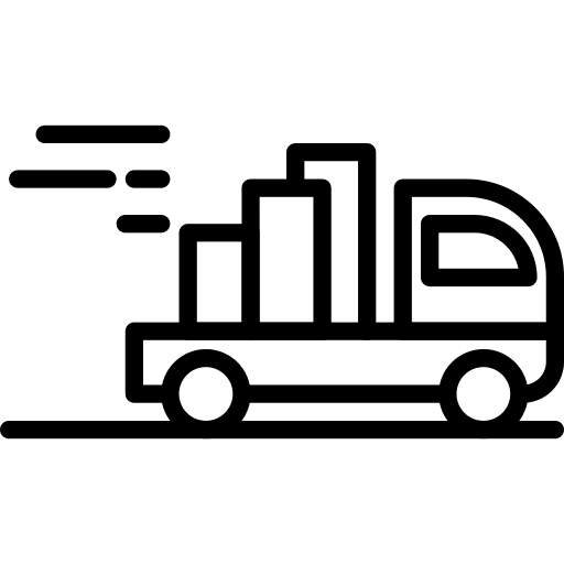 Delivery truck vehicle delivery icon