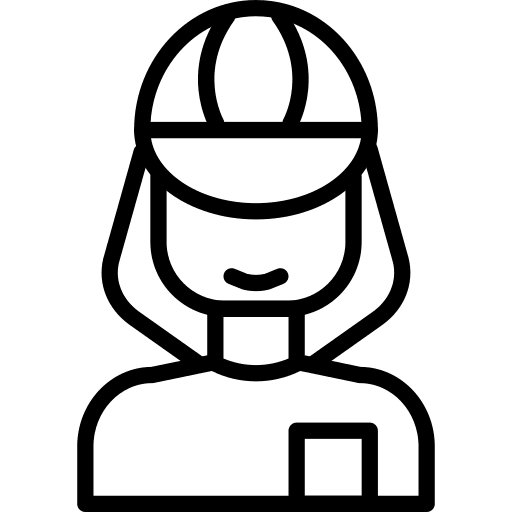 Delivery woman commerce and shopping box icon