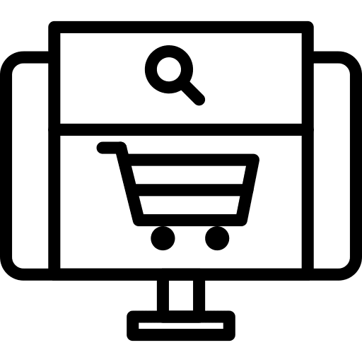 Ecommerce ecommerce screen commerce and shopping icon