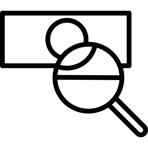 Investigate commerce and shopping business bills icon