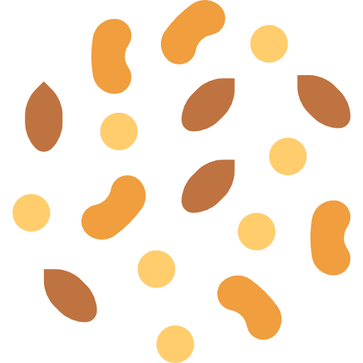 Grain seed coffee bean food and restaurant icon