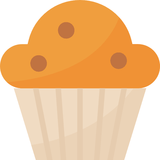 Muffin dessert bakery food and restaurant icon