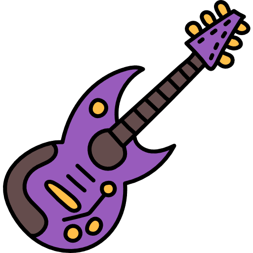 Electric guitar orchestra electric guitar music icon Electric guitar orchestra electric guitar music icon