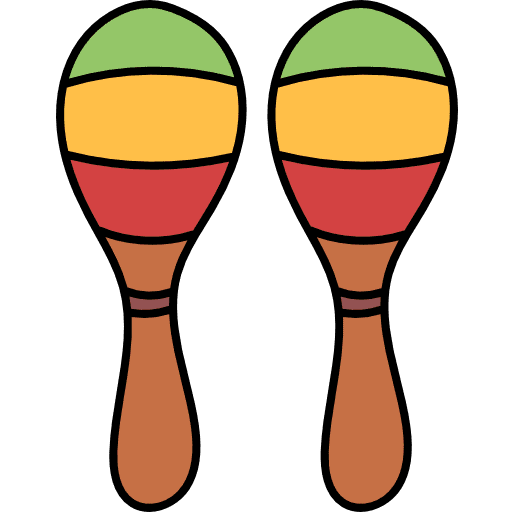 Maraca musical instrument music and multimedia icon Maraca musical instrument music and multimedia icon