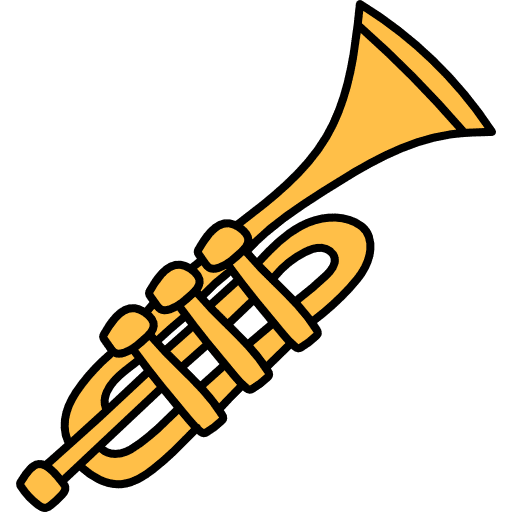 Trumpet cultures orchestra music and multimedia icon Trumpet cultures orchestra music and multimedia icon