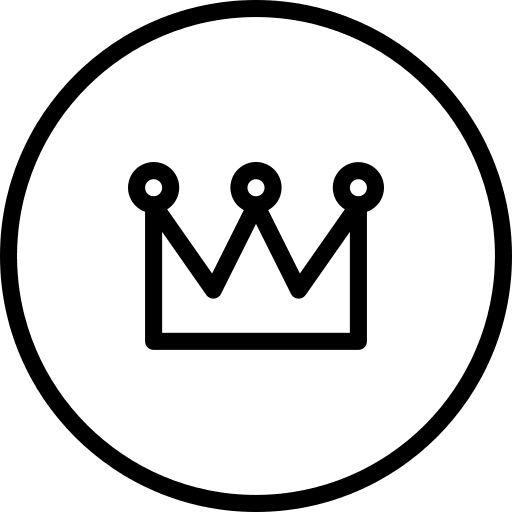 Crown king monarchy queen icon